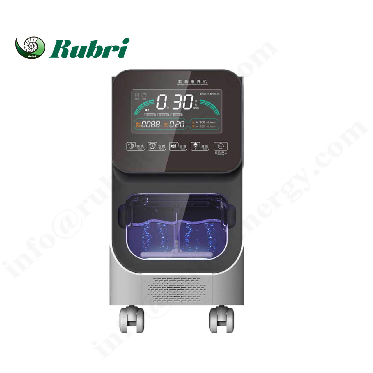 Преносима машина за инхалиране с водород 99,99% PEM