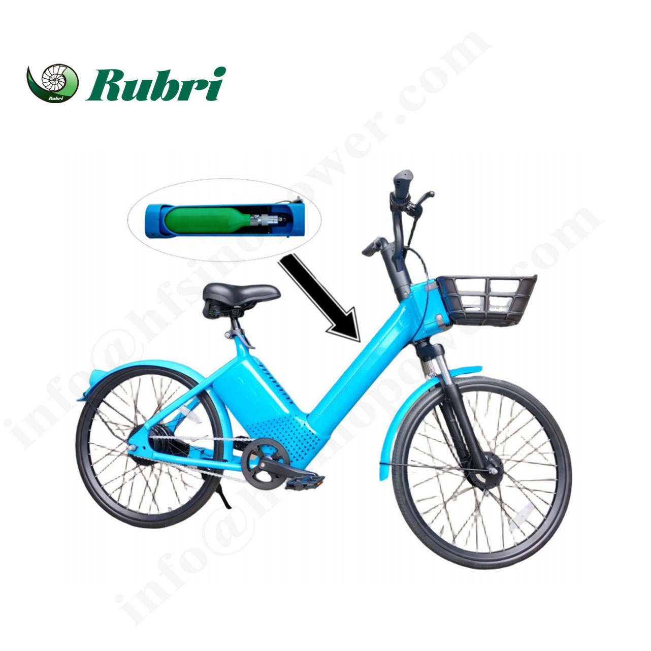 Rubri-H-Bike 300 Нов водороден велосипед